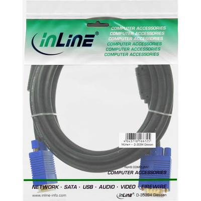 InLine® S-VGA Kabel Premium, 15pol HD Stecker / Stecker, schwarz, 3m (Produktbild 11)