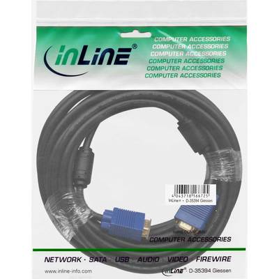 InLine S-VGA Kabel Premium, 15pol HD Stecker / Stecker, schwarz, 15m (Produktbild 11)
