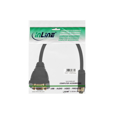 InLine® VGA Y-Adapterkabel, VGA Stecker auf 2x VGA Buchse, schwarz (Produktbild 11)