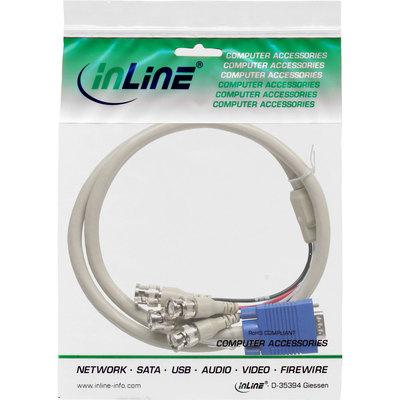 InLine® VGA BNC Kabel, 5x BNC Stecker an 15pol HD Stecker, 5m (Produktbild 11)