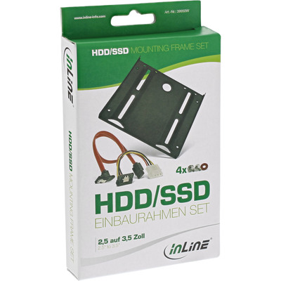 InLine® HDD/SSD Einbaurahmen SET, 2,5 auf 3,5 (Produktbild 3)
