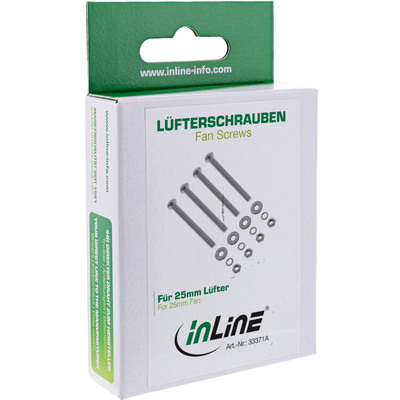 InLine® Lüfterschrauben Set, für 25mm Lüfter (Produktbild 11)