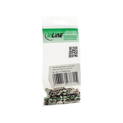 InLine® Doppelmutter, innen UNC 4/40 100er Pack (Produktbild 2)