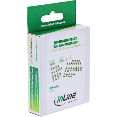 InLine® Schraubenset, mit Jumper, Klebeklipp etc. (Produktbild 2)