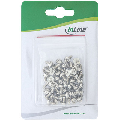 InLine® Schraubenset, für Slotbleche, 50-teilig (Produktbild 2)