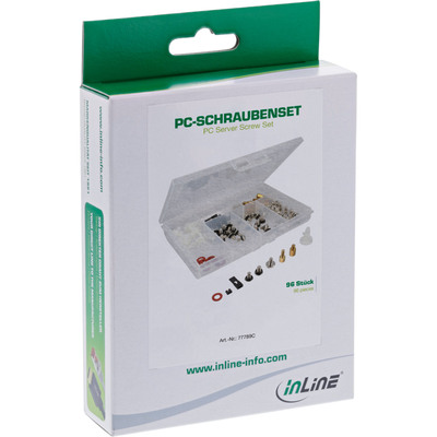 InLine® PC-Schraubenset, 96-teilig, für PC-Montage (Produktbild 2)