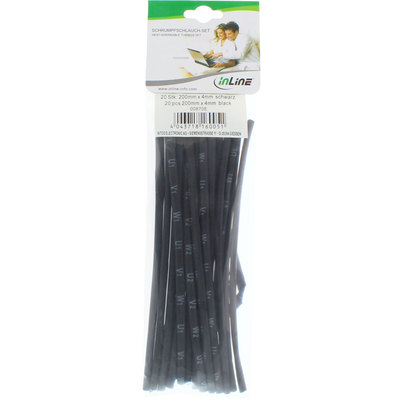 InLine® Schrumpfschlauch 200mm lang, 4mm > 2mm 20er Pack (Produktbild 2)
