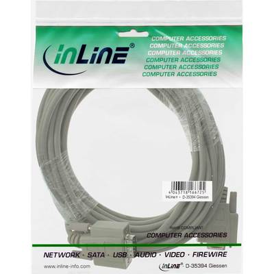 InLine® Serielle Verlängerung, 9pol Stecker / Buchse, vergossen, 1:1 belegt, 10m (Produktbild 11)