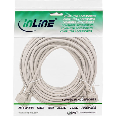 InLine® Serielle Verlängerung, 9pol Stecker / Buchse, vergossen, 1:1 belegt, 20m (Produktbild 11)