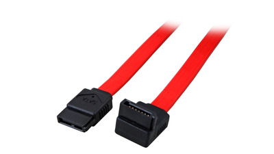 SATA Anschlusskabel, 2x SATA 7, St.-St. -- 0,5m, rot, K5552.0,5 (Produktbild 1)