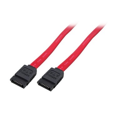 SATA3.0 Verbindungskabel -- 2 x SATA Stecker, rot, 0.5 m, K5389.0,5 (Produktbild 1)