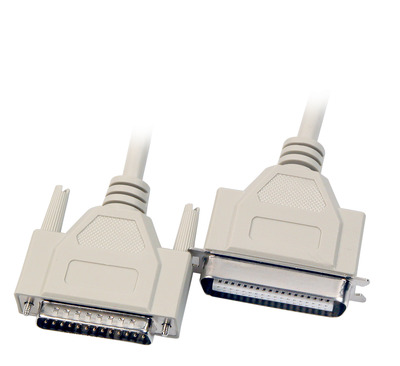 Bidi.paralleles Druckerkabel, DSub 25 -- auf Centronics 36, St.-St., 3,0m, beige, K5174.3 (Produktbild 1)