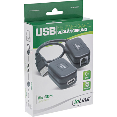 InLine® USB Verlängerung, bis 60m über Netzwerkkabel RJ45 Cat. 5e (Produktbild 3)