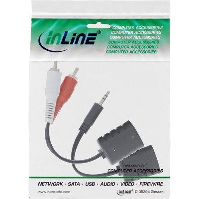 InLine® Audio über RJ45 passiv, 2x Cinch 1x Klinke 3,5mm / RJ45 Buchse, max. 50m  (Produktbild 5)
