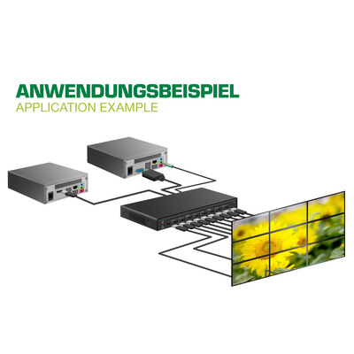 InLine® HDMI Videowand Verteiler 1 auf 4, Full-HD (Produktbild 6)