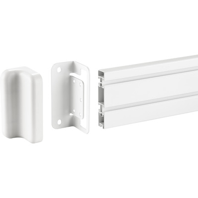 InLine® Slatwall Befestigungswinkel für Wandhalterung Panel, weiß, 2er-Set  (Produktbild 5)