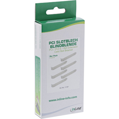 InLine® PCI Slotblech Blindblende, 6er Pack (Produktbild 11)