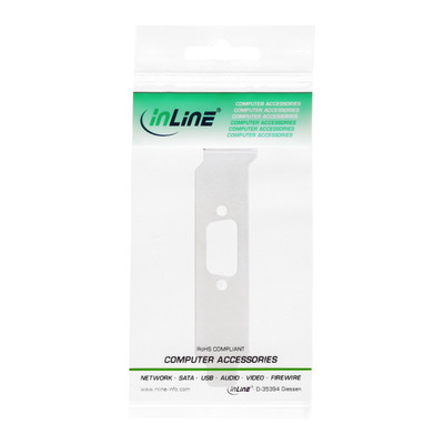 InLine® Slotblech, mit 9-pol Sub D Aussparung, Low Profile (Produktbild 2)