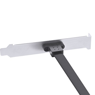 InLine® PCI Slotblende, USB-C zu USB 3.2 Frontpanel Key-A intern, 0,5m (Produktbild 2)