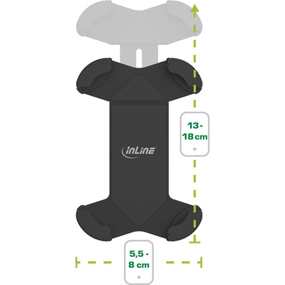 InLine® One Click Easy 3 Drive & Ride Set mit Universalklemme und Lüftungsgitter-Clip (Produktbild 3)