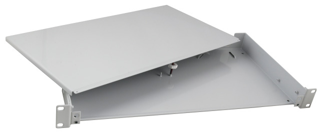 Spleibox ohne Frontblende nicht, ausziehbar RAL7035, 1HE, 53601.0 (Produktbild 1)
