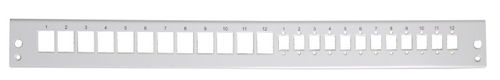 Frontplatte 1HE 12x Keystone + 12x SC- Duplex, RAL7035, 53036.2 (Produktbild 1)