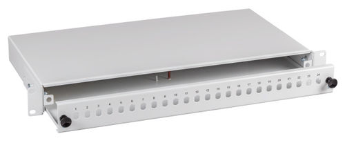 Spleibox 6SC(D)-Front waager. ausziehbar RAL7035, 1HE, 53600.7 (Produktbild 1)