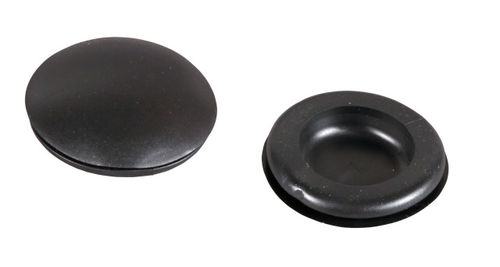 Blindstopfen 22,5 mm/1,6 mm, PVC schwarz, 40177.1 (Produktbild 1)