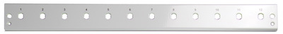 Frontblende 12 x ST/FC (D-hole), grau -- , VSB-FP-12ST-S (Produktbild 1)