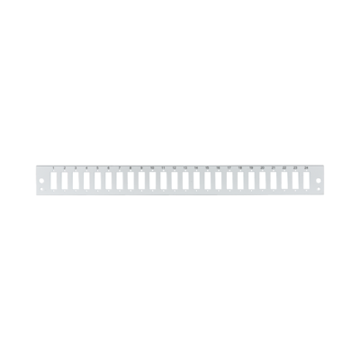 Frontblende 24 x SC Duplex/LC Quad -- vertikal, grau, SB-FP-24SC-D-V (Produktbild 1)