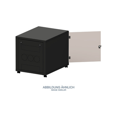 Triton RCA-12-A69-BAX-A1 19 Standschrank 12HE mit Rollen, 600x900mm, schwarz (Produktbild 2)