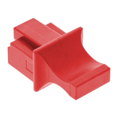 InLine® Staubschutz, für RJ45 Buchse, Farbe: rot, 100er Pack (Produktbild 2)