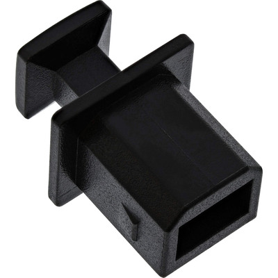 InLine® Staubschutz, für USB B Buchse, schwarz, 50er Pack (Produktbild 2)