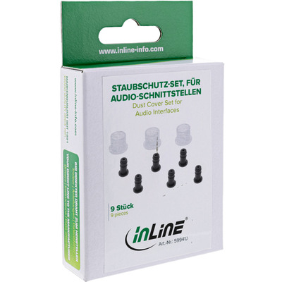 InLine® Staubschutz-Set, für Audio-Schnittstellen (Cinch, 3,5mm), 9-teilig (Produktbild 2)