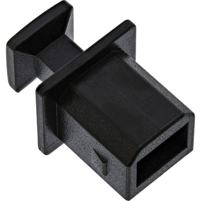 InLine® Staubschutz, für USB-B Buchse, schwarz 50er Pack (Produktbild 2)