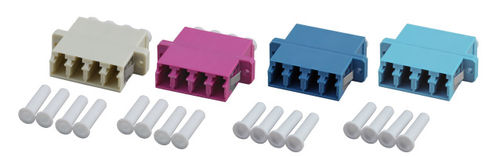 Kunststoff Kupplung LC 4-fach MM blau, Keramikhlse, 53355.32 (Produktbild 1)