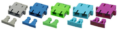 Kunststoff Kupplung SC Duplex MM, aqua, Keramikhlse, 53356.1 (Produktbild 1)