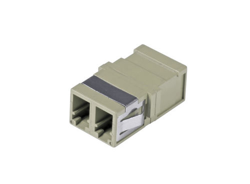 Kunststoffkupplung LC Duplex grn SM ohne Flansch, Keramikhlse, 53519.1 (Produktbild 1)