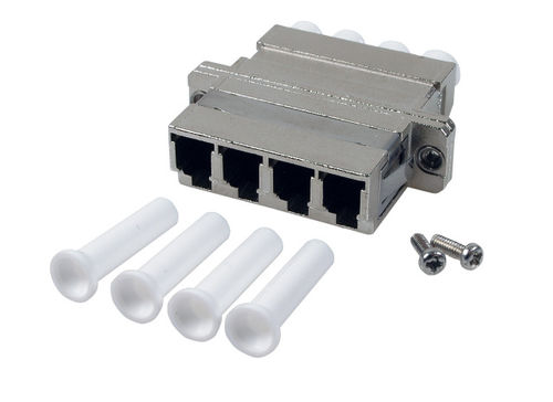Kupplung LC 4-fach SM Metall Gehuse, Keramikhlse, 53353.1 (Produktbild 1)