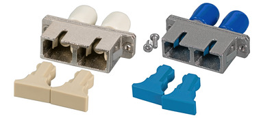 Kupplung ST/SC-Duplex Keramikhlse, Singlemode, Metall, 53320.34 (Produktbild 1)