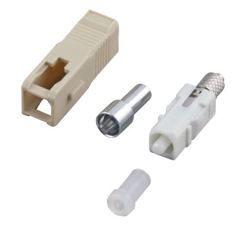 SC-Stecker Simplex Multimode,3 mm, rote Tlle, 53206.12 (Produktbild 1)