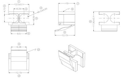 Universal Clip fr LC Duplex transparent, wieder lsbar, 53234.6 (Produktbild 1)