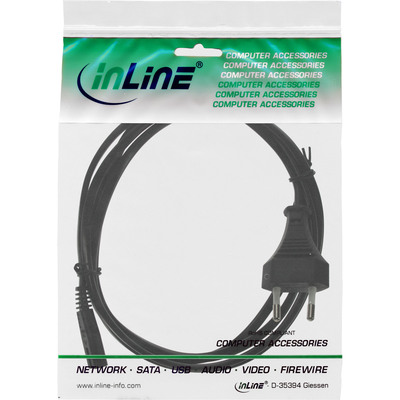 InLine® Netzkabel, Netzstecker auf Euro 8 C7 Stecker, 0,5m (Produktbild 11)