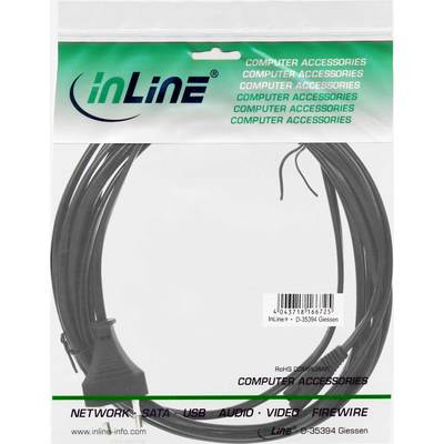 InLine® Netzkabel, Netzstecker auf Euro 8 C7 Stecker, 5m (Produktbild 11)