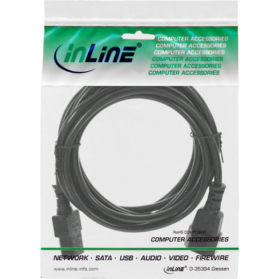 InLine® Kaltgeräteverlängerung, C13 auf C14, 1,8m (mit ETL-Zul. für Nordamerika) (Produktbild 2)