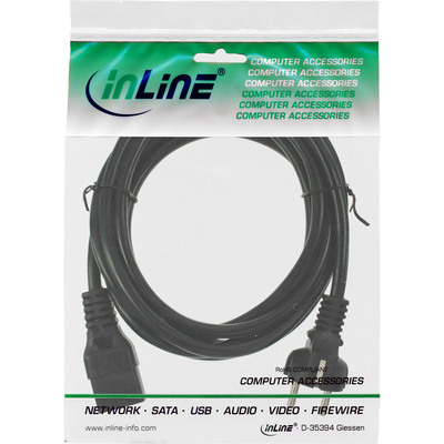 InLine® Netzkabel 16A, Schutzkontakt gerade / Kaltgerätestecker IEC320/C19, 2m (Produktbild 2)