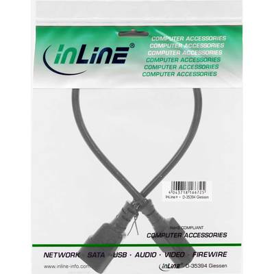 InLine Kaltgeräteverlängerung, C13 auf C14, 0,3m (Produktbild 11)