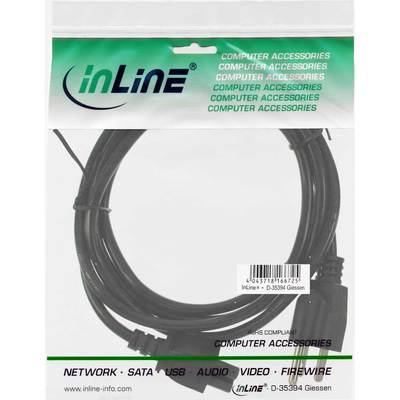 InLine® Netzkabel für Notebook, USA/Canada, 3pol Kupplung, 2m (Produktbild 11)