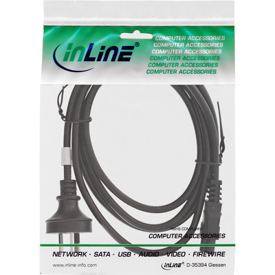 InLine® Netzkabel für Notebook, Australien, 3pol Kupplung, 2m (Produktbild 2)