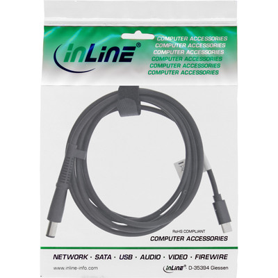 InLine® USB-C zu HP Notebook (rund/groß) Ladekabel, 2m (Produktbild 2)